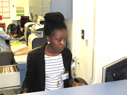 Always focused and concentrating, Jalisa Brown is a true profile in alumni success.